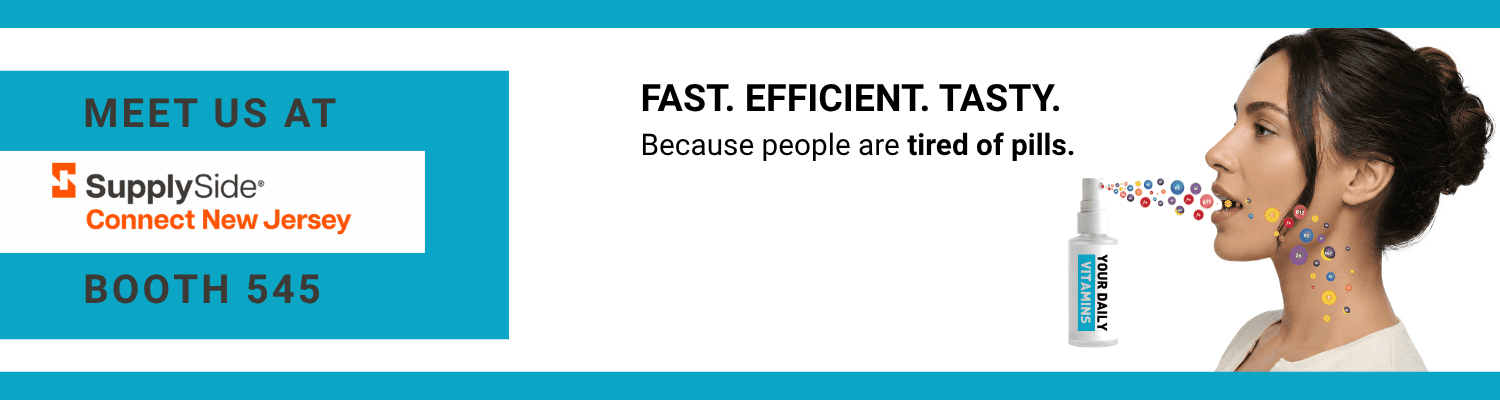 Meet us at SupplySide Connect New Jersey at BOOTH 545.
Innovation in oral sprays.